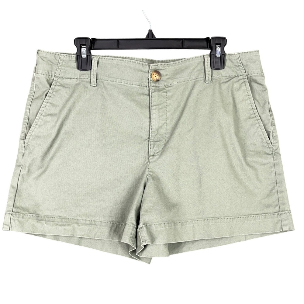 LOFT Shorts The Monroe‎ Size 12 Green Tailored Old Money Casual Classic Coastal